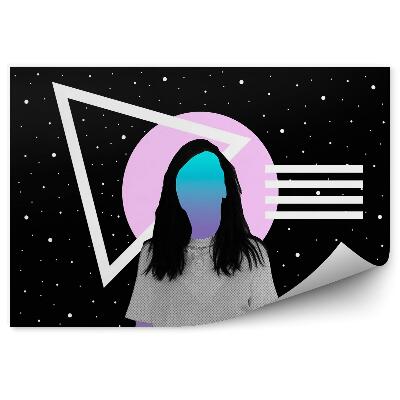 Papier peint Collage D'art Contemporain, Fille