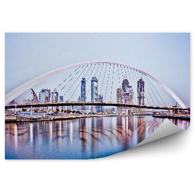 Papier peint Gratte-ciel Ponts Trottoirs Dubaï Palms