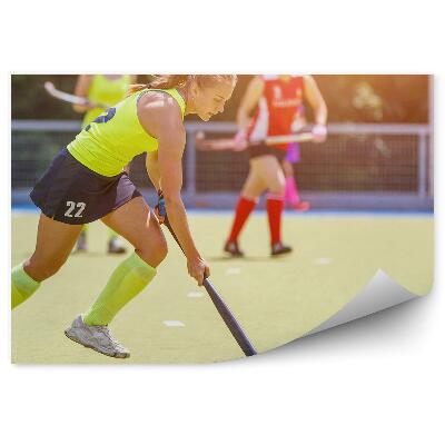Papier peint Hockey femme
