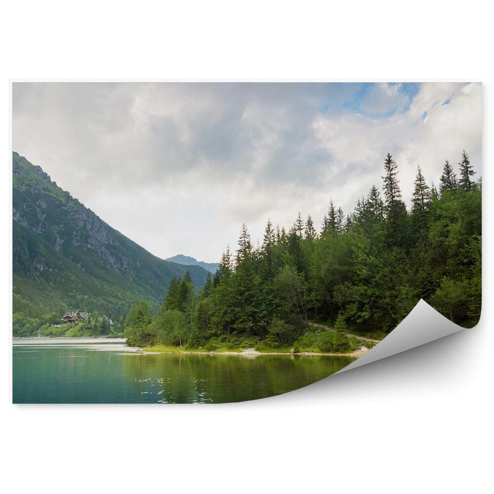 Papier peint Sentier de montagne au-dessus de l'œil de mer Montagnes Tatra