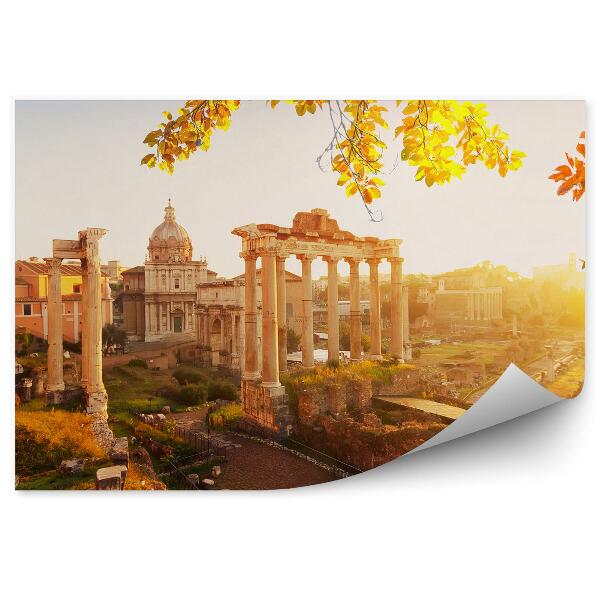 Papier peint Nature automne italie ruines architecture