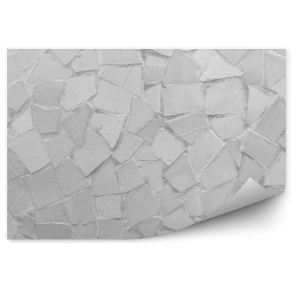 Papier peint Mosaïque de cubes gris brisés