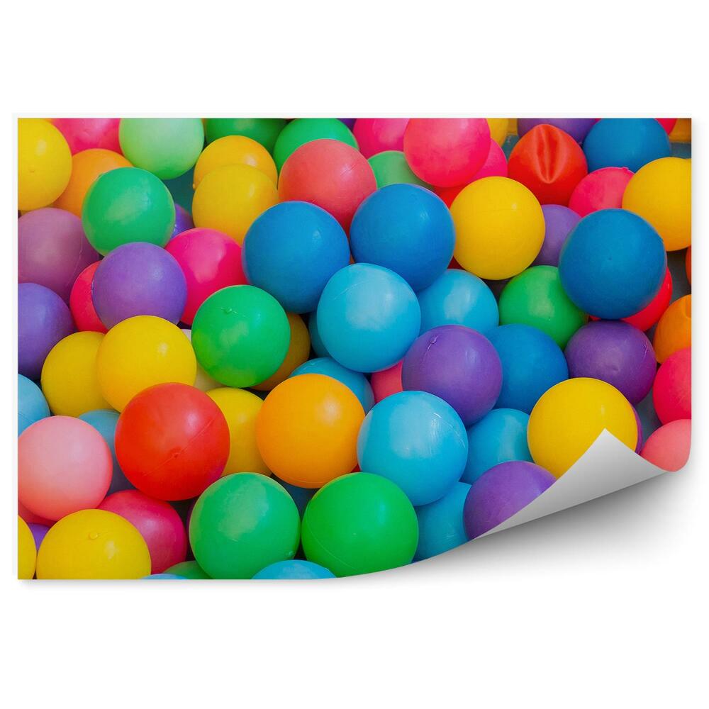 Papier peint Boules Colorées Pour Enfants