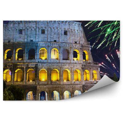 Papier peint architecture feu d'artifice nouvel an italie