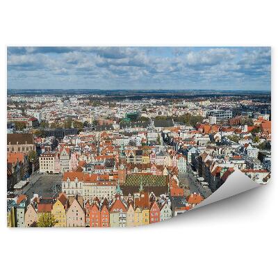 Papier peint Wrocław Place Du Marché Bâtiments Route Ciel Nuages