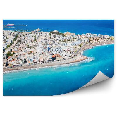 Papier peint île de rhodes grèce plage tourisme bleu