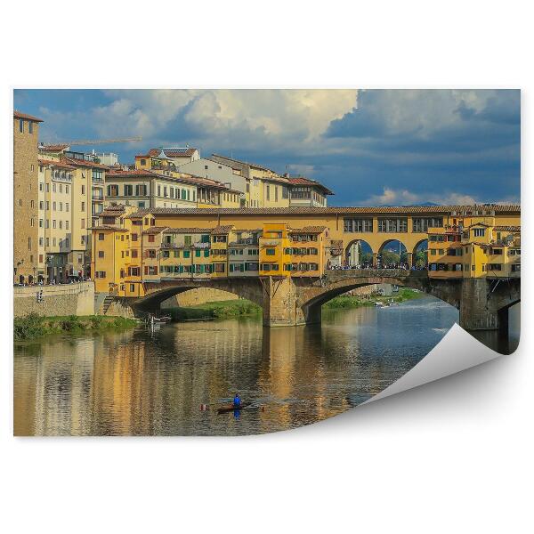 Papier peint Florence ponts architecture touristes