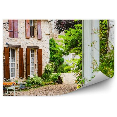 Papier peint Murs de maison Allée de jardin