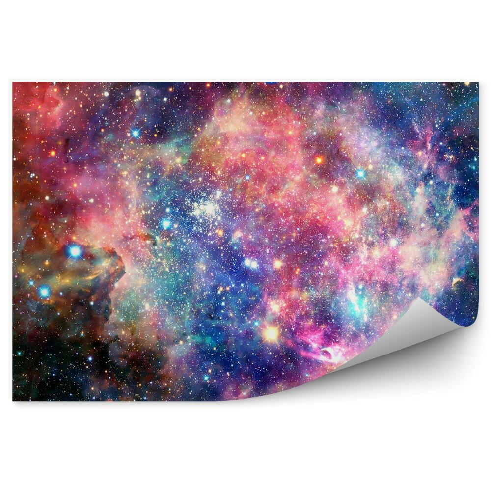 Papier peint Étoiles De Galaxie Multicolores Ciel