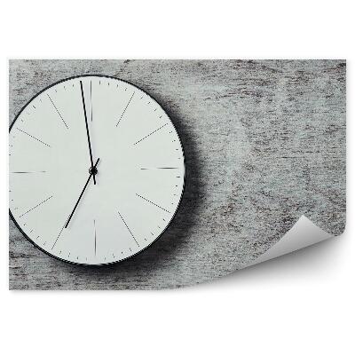 Papier peint Horloge sur socle en bois