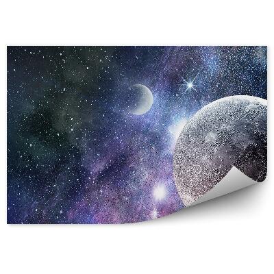 Papier peint Planète Ciel Univers Étoiles Galaxie Espace