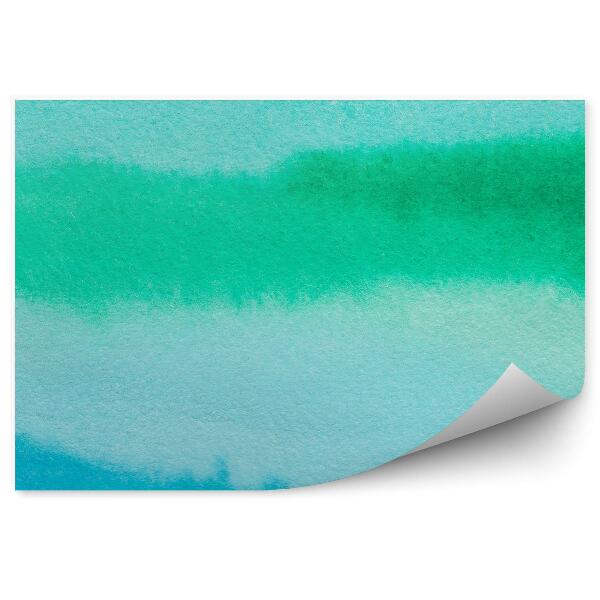 Papier peint Aquarelle ombre bleu vert