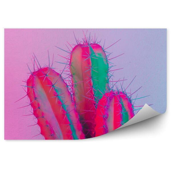 Papier peint Cactus créatif néon