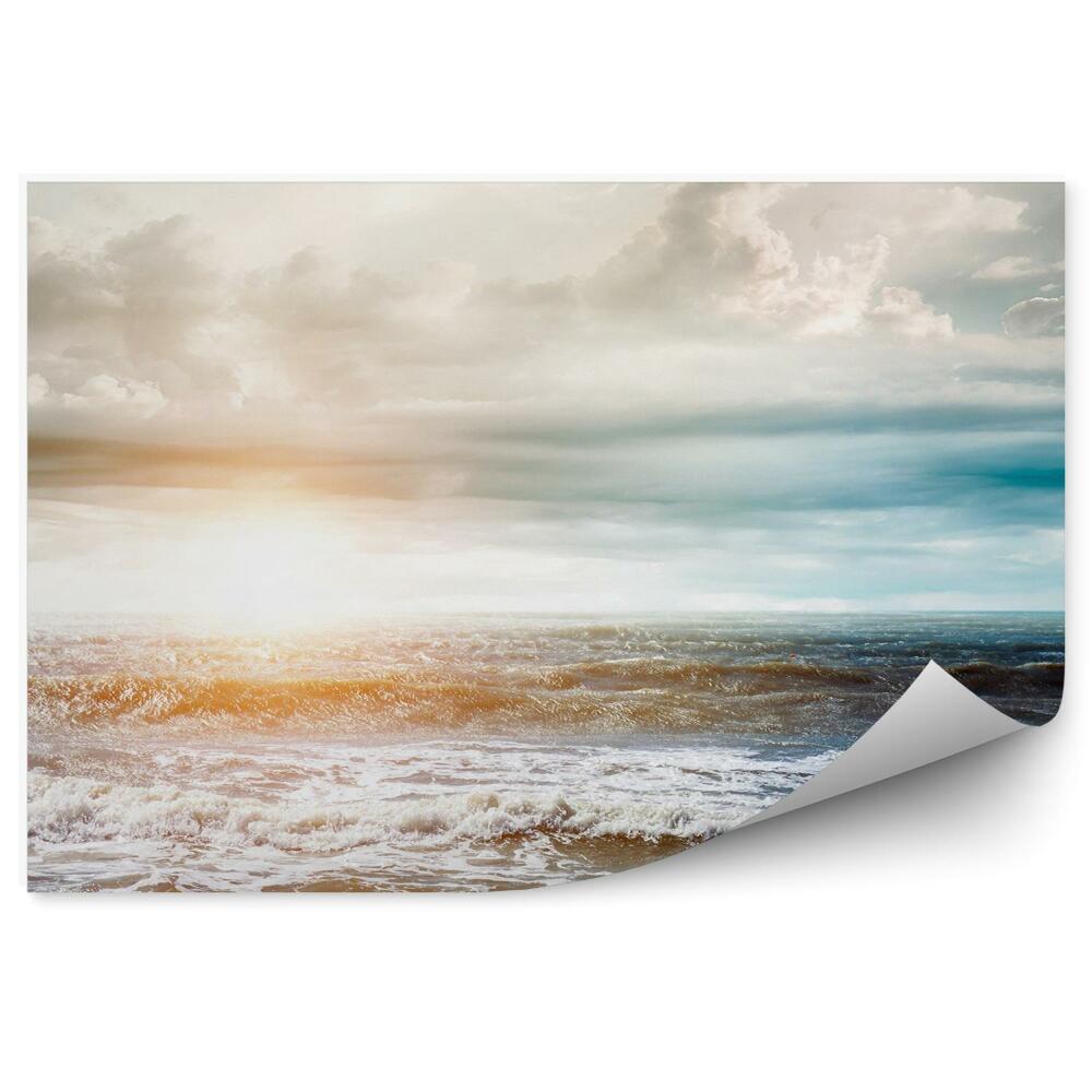 Papier peint Mer Déchaînée Sous Le Soleil