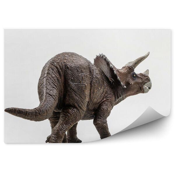 Papier peint Triceratops Sur Fond Blanc