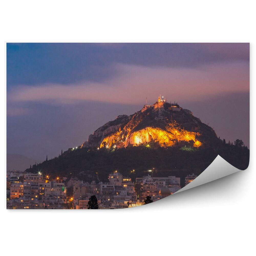 Papier peint Mont lycabette Athènes Grèce