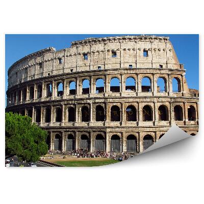 Papier peint Italie rome colosseum touristes