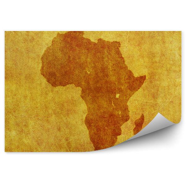 Papier peint Ancienne carte d'afrique sur toile