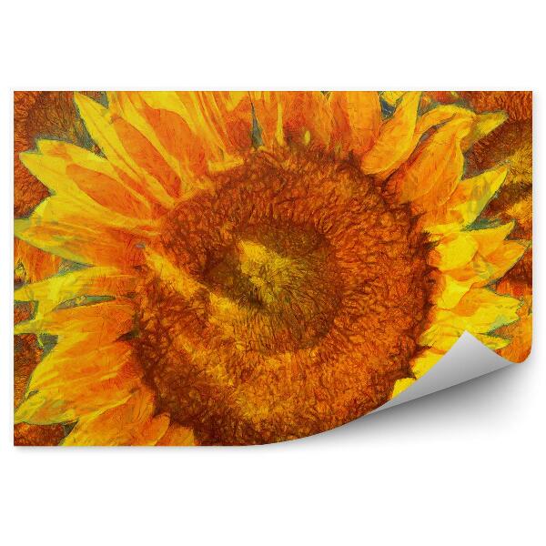 Papier peint Van gogh tournesols fleurs