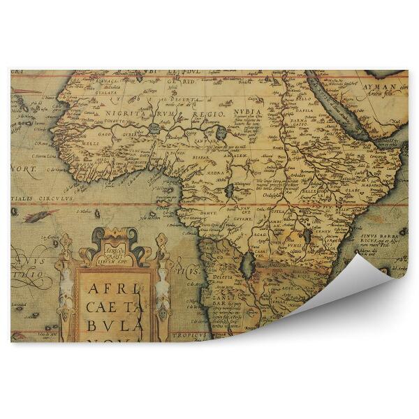 Papier peint Carte ancienne de l'Afrique