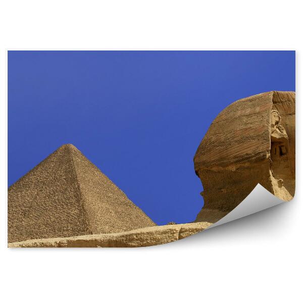 Papier peint Sphinx Egypte grande pyramide