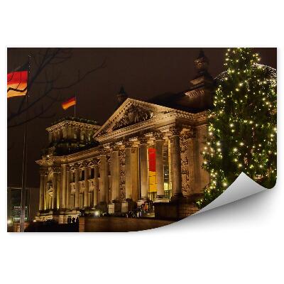 Papier peint Parlement du Reich Berlin Drapeau de Noël Allemagne