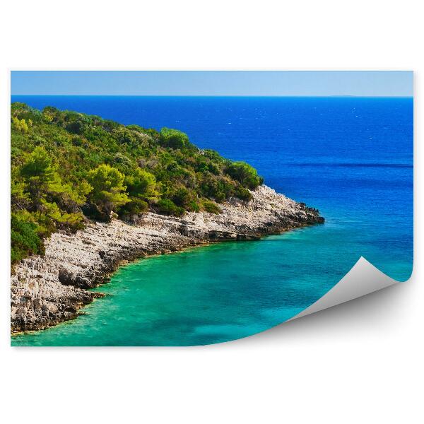 Papier peint Paradise Island Blue Lagoon Adriatic Sea