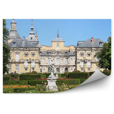 Papier peint Sculpture du Palais Royal Arbustes Fleurs Jardin