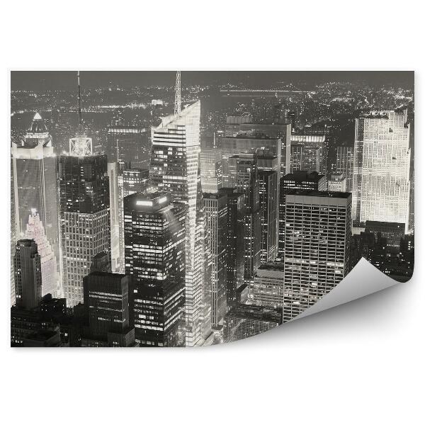 Papier peint Noir et blanc Rues de Manhattan New York