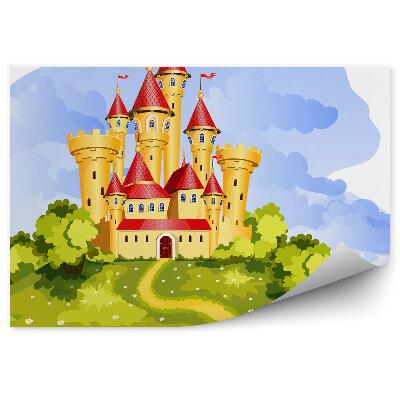 Papier peint panoramique Chemin de château de princesse graphique