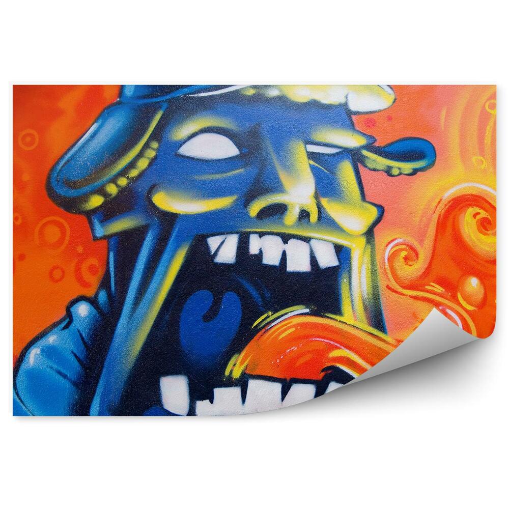Papier peint Homme Criant Au Feu