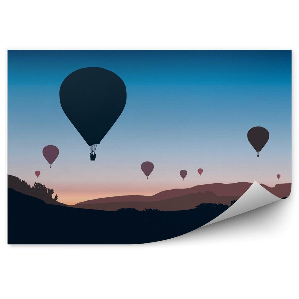 Papier peint Ballons dans les airs
