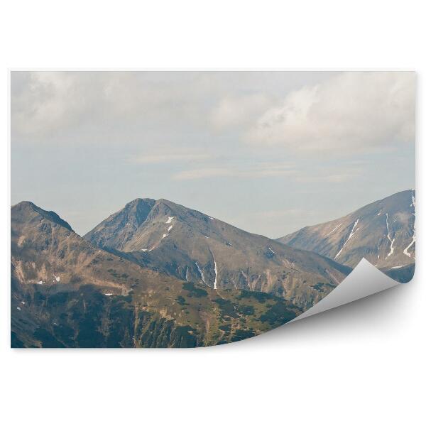 Papier peint Montagnes Ciel Vert Nuages Tatra