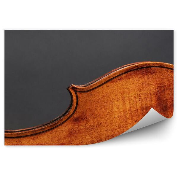 Papier peint Forme Instrument Violon Bois Fond gris