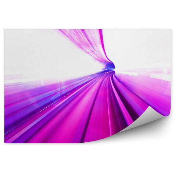 Papier peint Tunnel Violet Et Blanc