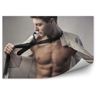 Papier peint Homme corps musclé chemise