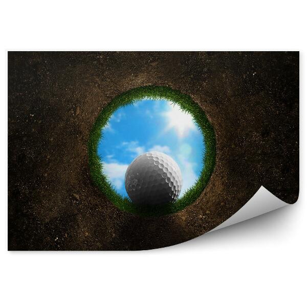 Papier peint Trou balle de golf nuages ciel