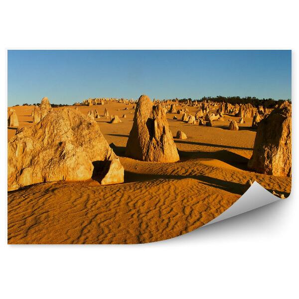 Papier peint Rochers Désert Nambung Ciel