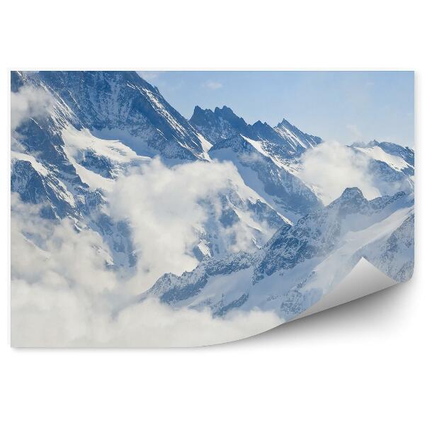 Papier peint Paysage Montagne Alpes Neige Hiver