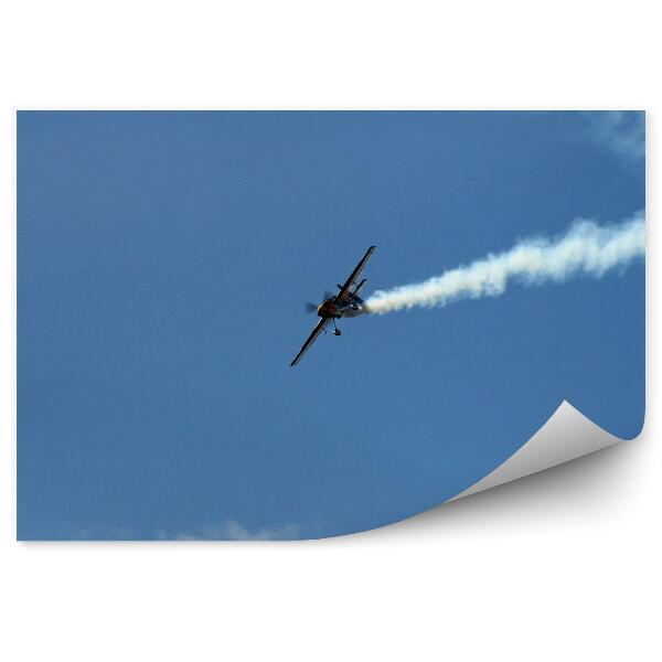 Papier peint Ciel avion nuages fumée