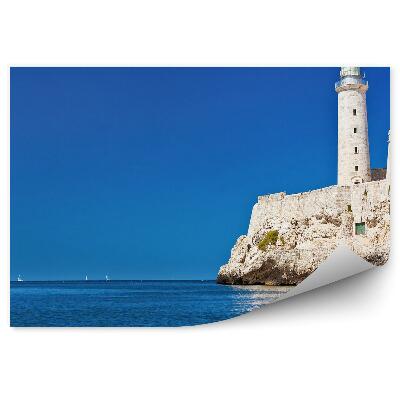 Papier peint Phare bleu ciel mer horizon