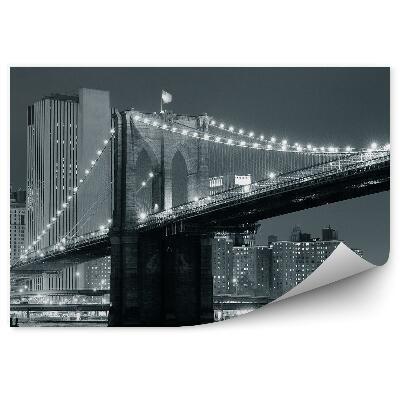 Papier peint Pont usa noir et blanc photo rivière