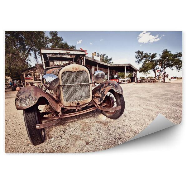 Papier peint Vieille voiture Route 66