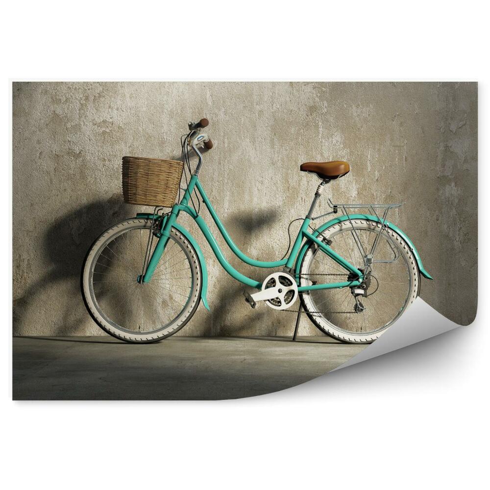 Papier peint Vélo de ville vert menthe
