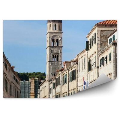 Papier peint Croatie bâtiments drapeaux ciel tour