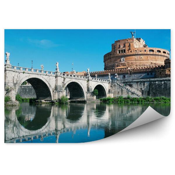 Papier peint Château de San Angelo Rome Italie Fleuve