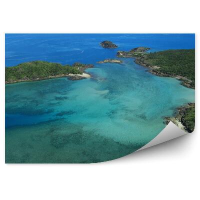 Papier peint Île d'Australie rochers verts