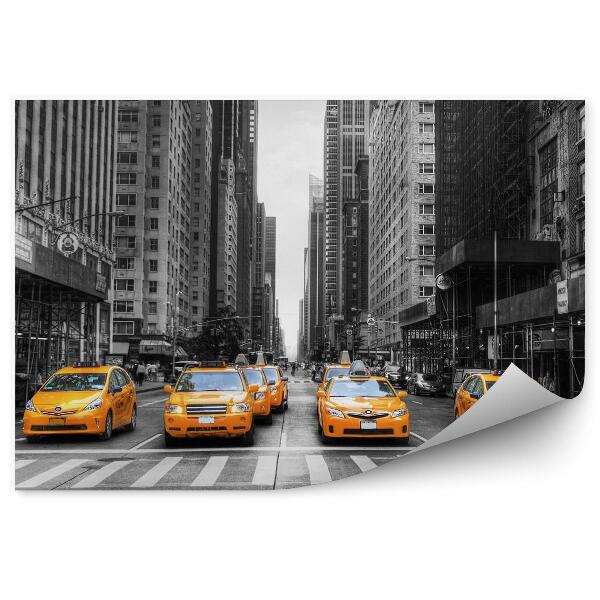 Papier peint Avenue d'un taxi à New York