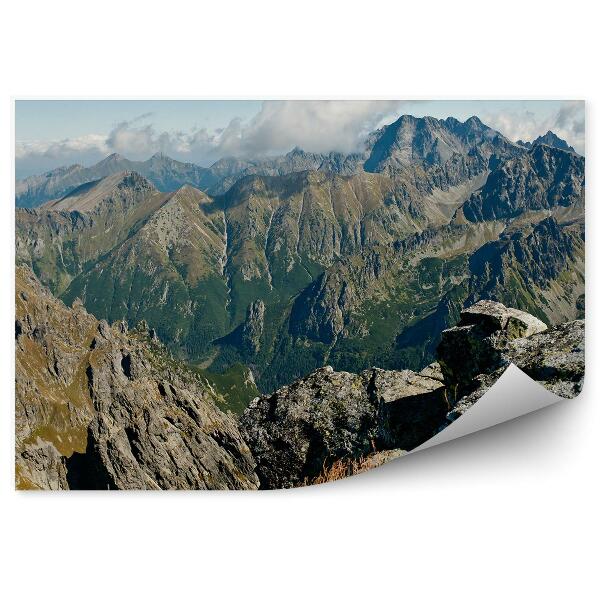 Papier peint Kriváň Ciel Nuages Tatras