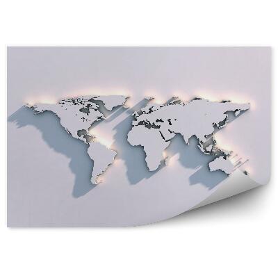 Papier peint Carte du monde 3d